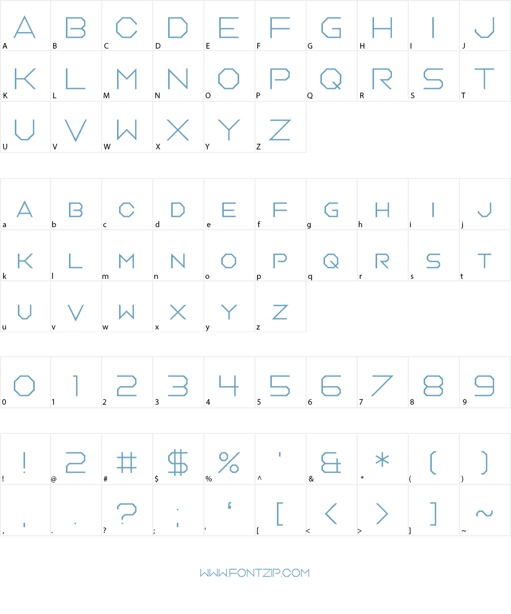 Orchestra of Strings Font Character